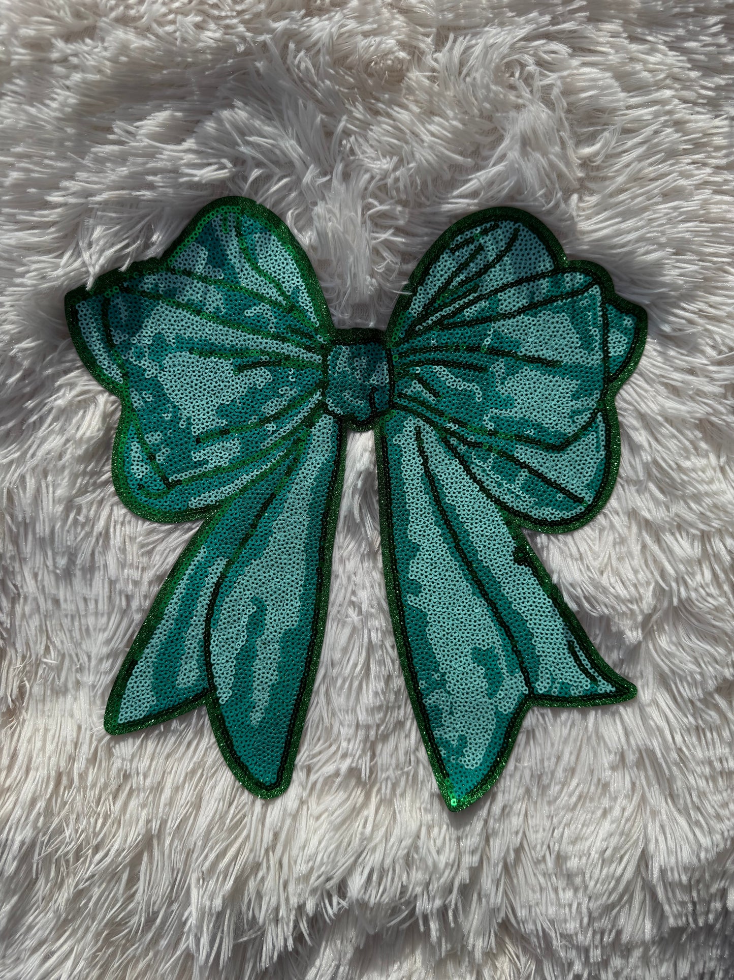 Teal bow Patch