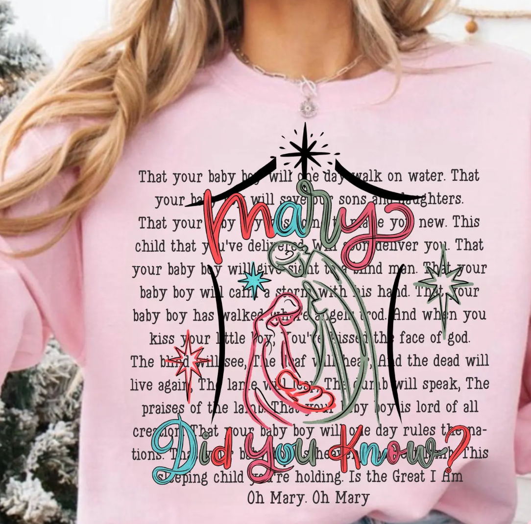 Mary Did you know transfer