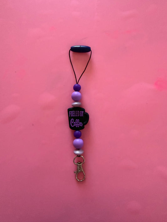 Purple Fueled by coffee hanger